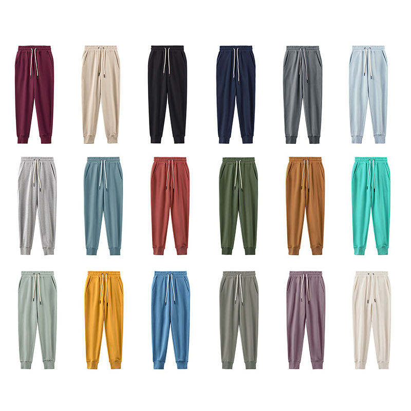 Wholesale Heavyweight Joggers Trousers Sports Track Pants Custom Sweatpants High Quality 100% Cotton Casual Men's Pants for Men