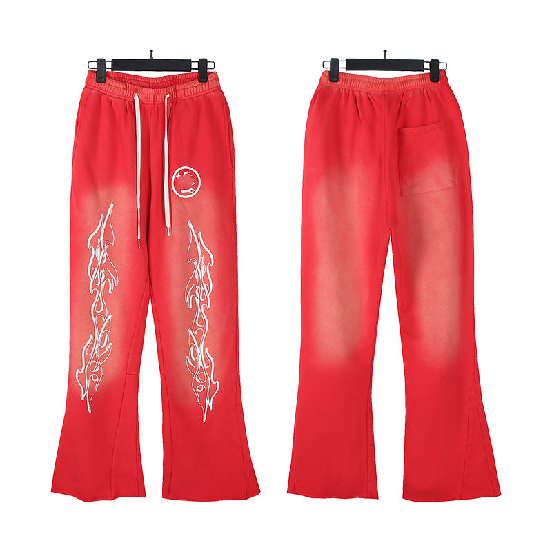 2025 Top Quality Men's Clothing Set Hell Stars Print Pullover Hoodie & Pant Trousers 100% Cotton Tracksuits Custom Sweatshirts for Men