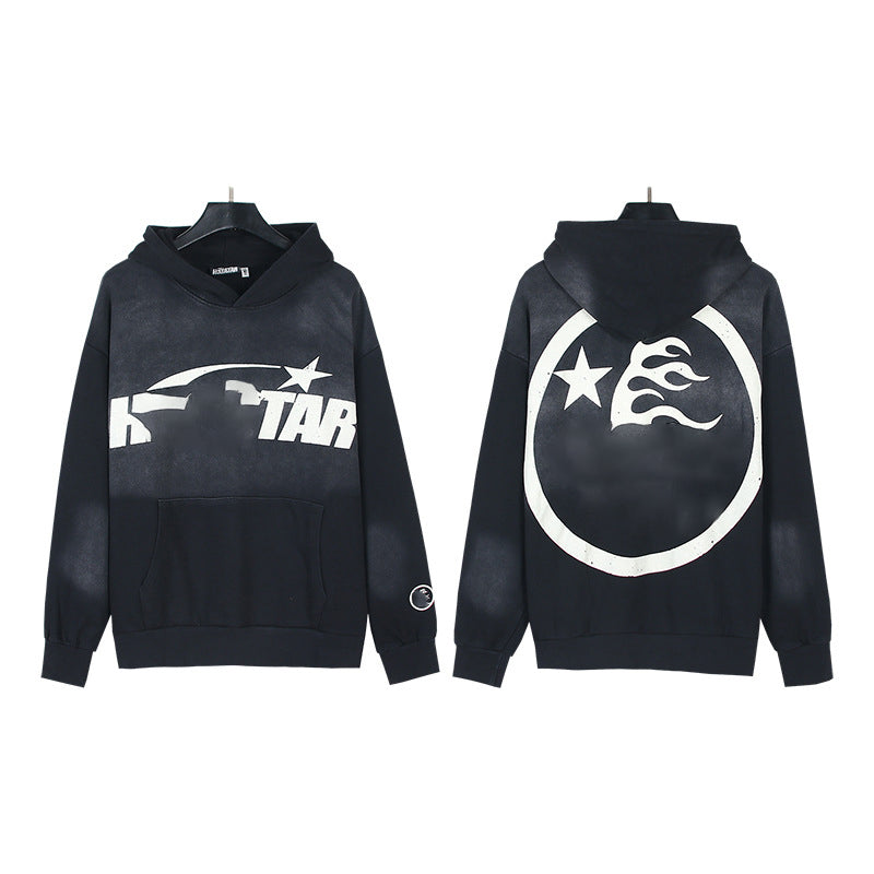 2025 Top Quality Men's Clothing Set Hell Stars Print Pullover Hoodie & Pant Trousers 100% Cotton Tracksuits Custom Sweatshirts for Men