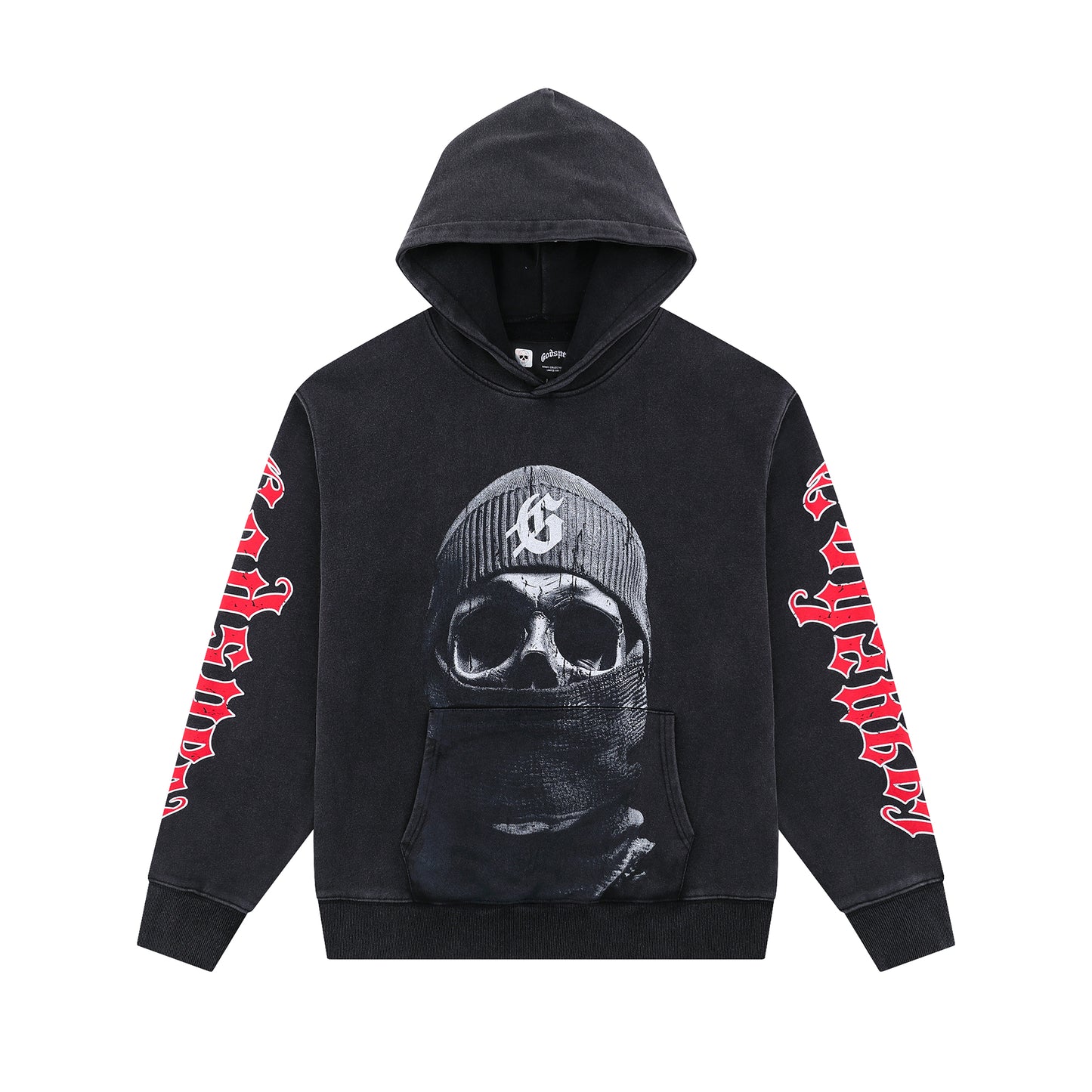 25Ss Godspeed New Direct Spray Printed Washed Water Retro Pure Cotton Hip-hop Fashion Hoodie Sweatshirt for Men