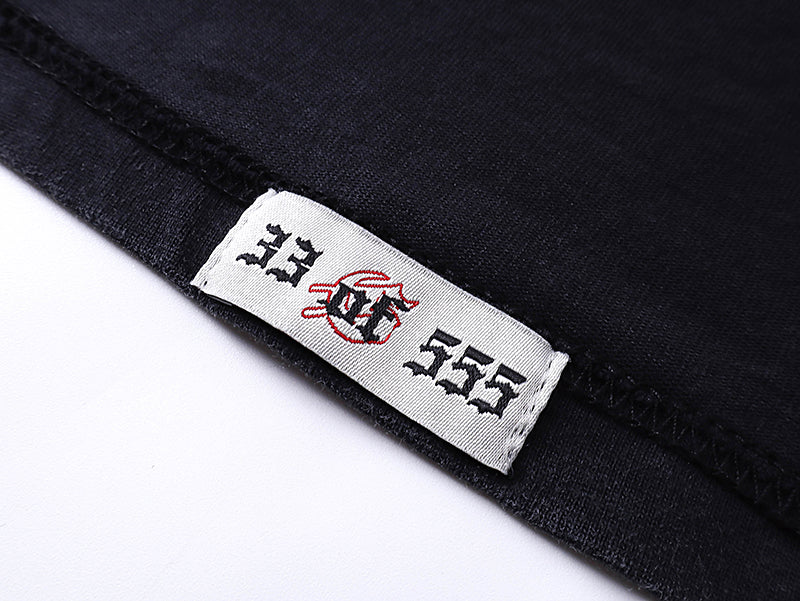 American High Street God Speed Skeleton Short sleeved Men's Couple Instagram Dark Rock Trendy T-shirt Men and Women