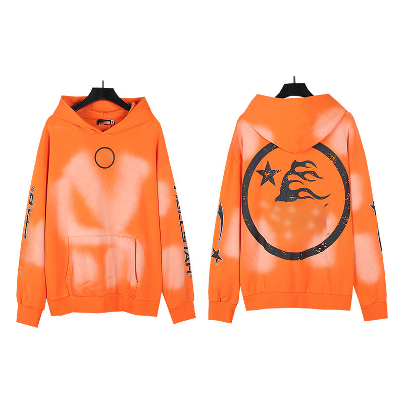 2025 Top Quality Men's Clothing Set Hell Stars Print Pullover Hoodie & Pant Trousers 100% Cotton Tracksuits Custom Sweatshirts for Men