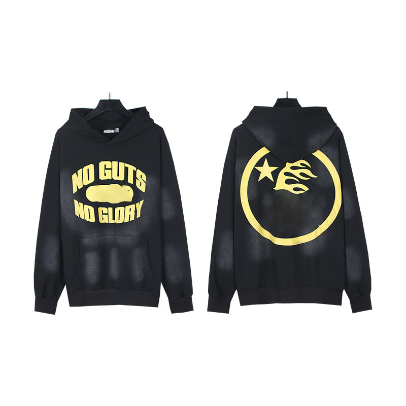 2025 Top Quality Men's Clothing Set Hell Stars Print Pullover Hoodie & Pant Trousers 100% Cotton Tracksuits Custom Sweatshirts for Men