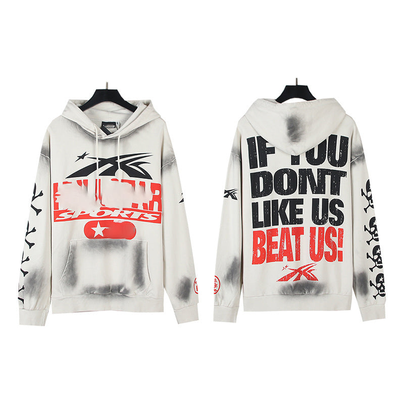 2025 Top Quality Men's Clothing Set Hell Stars Print Pullover Hoodie & Pant Trousers 100% Cotton Tracksuits Custom Sweatshirts for Men