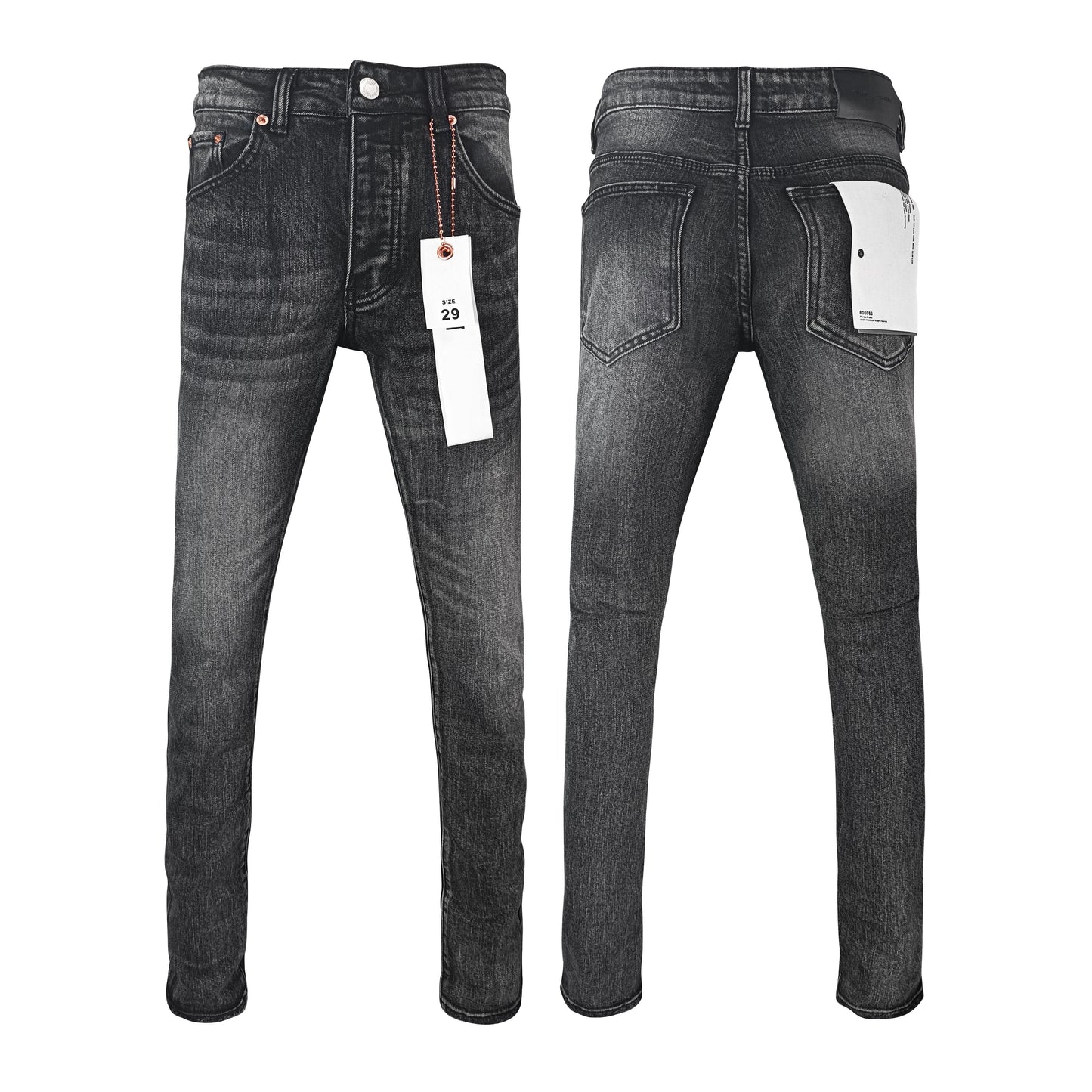 Top Quality Purples Brand Straight Jeans Washed Denim Ripped Hole American High Street for Men