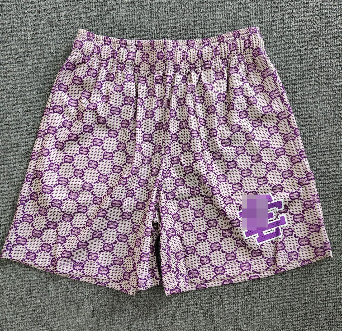 Top Quality EE American Shorts Men's Polyester Fiber Casual Fitness Printed Quarter Length Pants Loose Breathable Quick Dry Shorts for Men