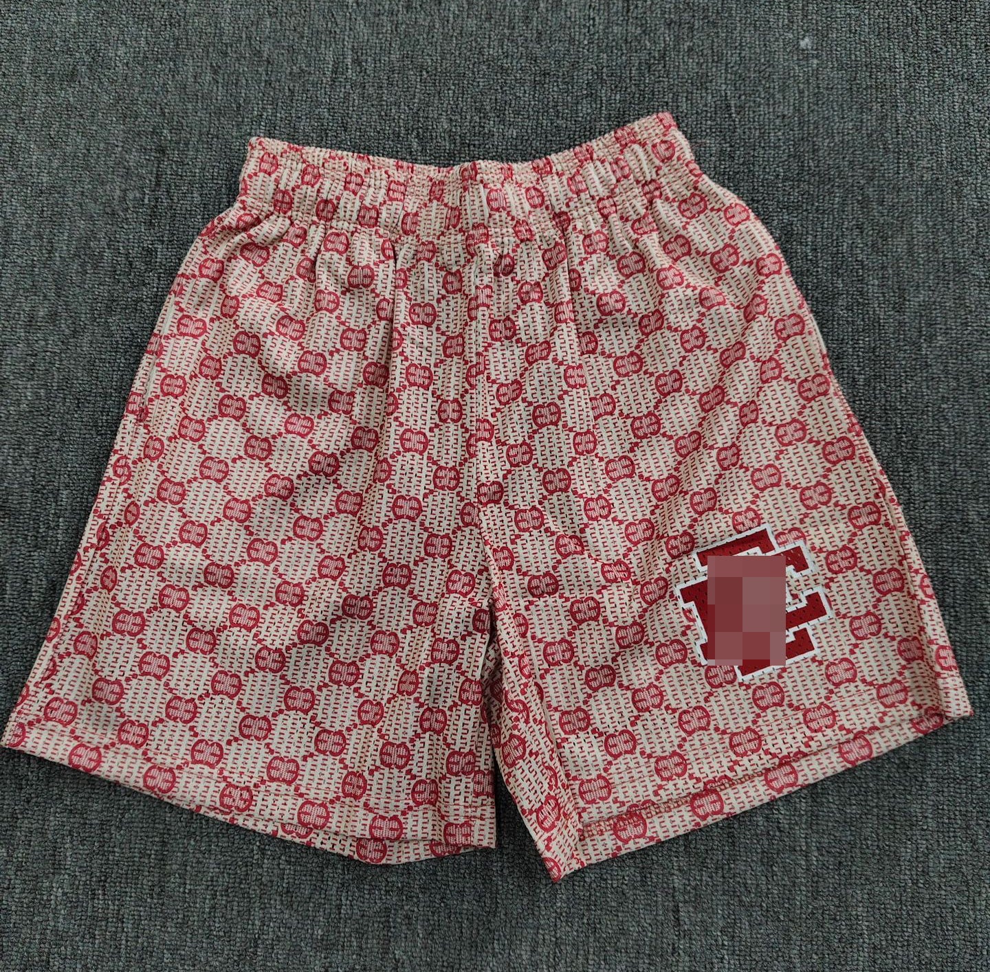 Top Quality EE American Shorts Men's Polyester Fiber Casual Fitness Printed Quarter Length Pants Loose Breathable Quick Dry Shorts for Men