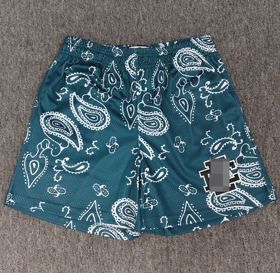 Top Quality EE American Shorts Men's Polyester Fiber Casual Fitness Printed Quarter Length Pants Loose Breathable Quick Dry Shorts for Men