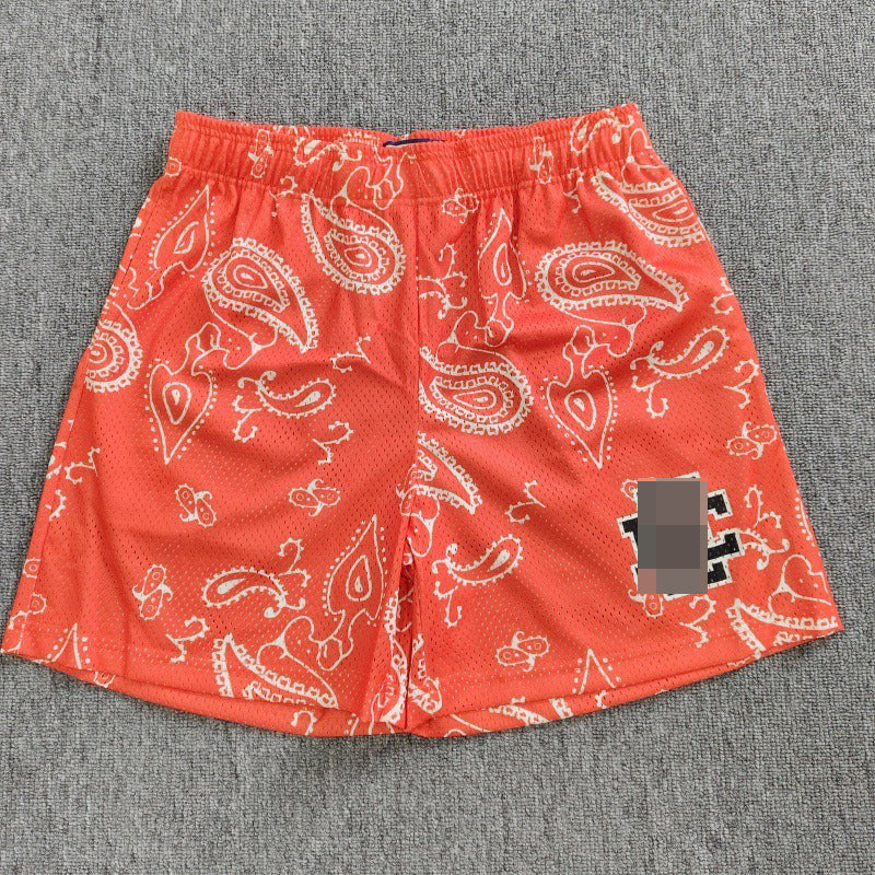 Top Quality EE American Shorts Men's Polyester Fiber Casual Fitness Printed Quarter Length Pants Loose Breathable Quick Dry Shorts for Men