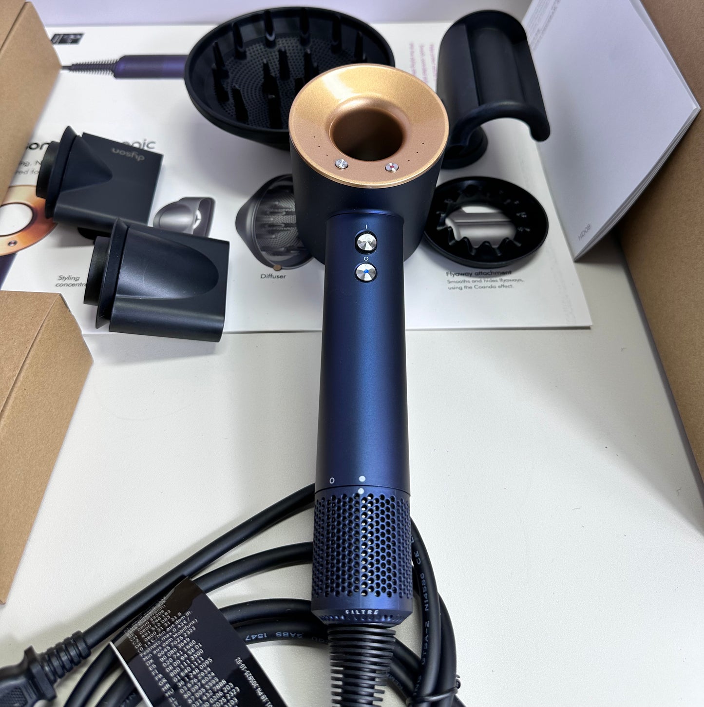 USA Warehouse 2-4 DaysHigh-Power Negative Long Hair Dryer Salon Household Use Electric Hairdryer Styling Features Hot Heat Settings