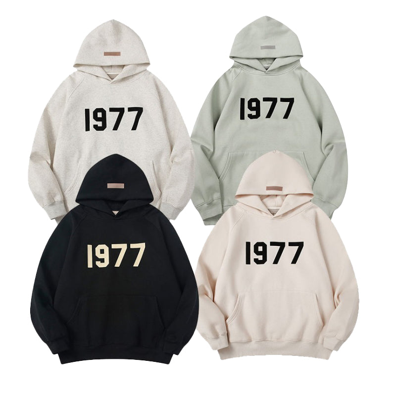 ESS Men Tracksuits 1977 Sportswear Sweatpants and Hoodie Set Top Quality 100% Cotton Streetwear Hoodies for Men