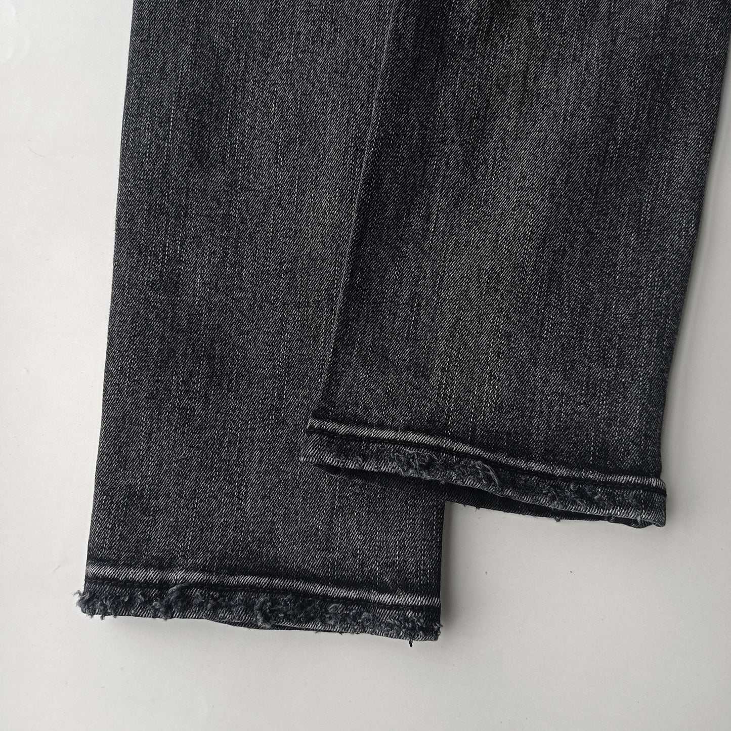 Top Quality Purples Brand Straight Jeans Washed Denim Ripped Hole American High Street for Men