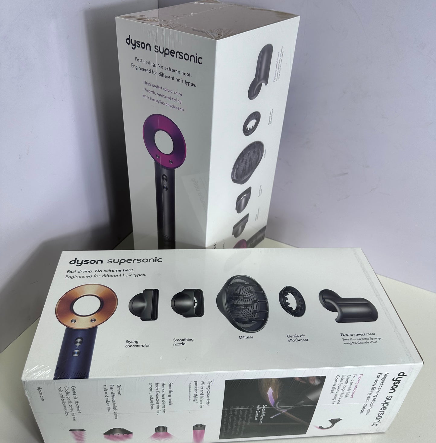 USA Warehouse 2-4 DaysHigh-Power Negative Long Hair Dryer Salon Household Use Electric Hairdryer Styling Features Hot Heat Settings